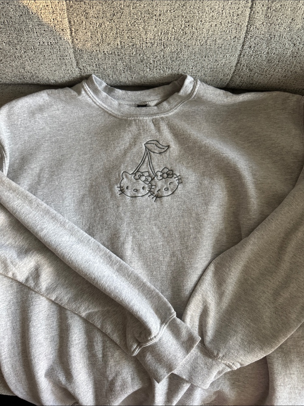 Embroidered Hello Kitty Sweatshirt